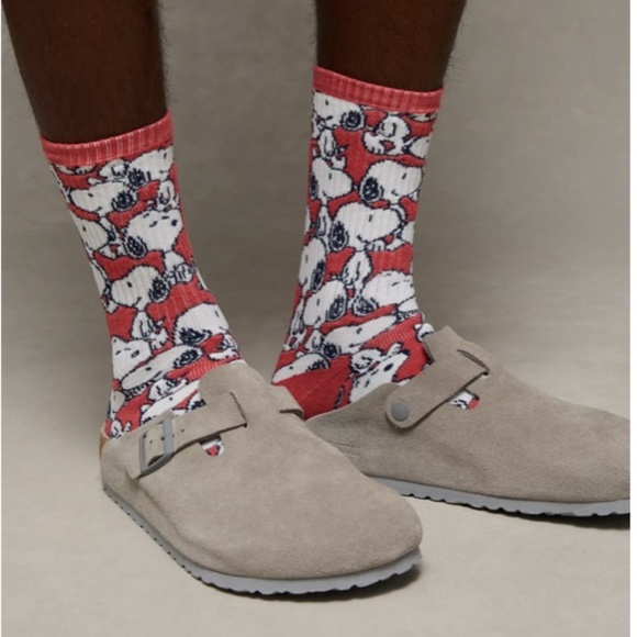 New American Eagle x Peanut Snoopy Terry Crew Socks - Picture 4 of 4